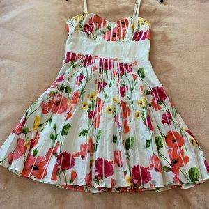 Guess Jeans Floral Fit and Flare Dress. Size 3